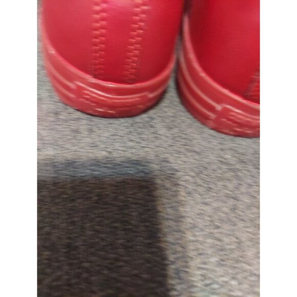 Converse All Star Chuck Taylor Vegan Leather Low Top Red Sneakers Size M12 W14 - Picture 7 of 14
